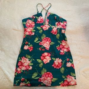Mini summer flowery dress